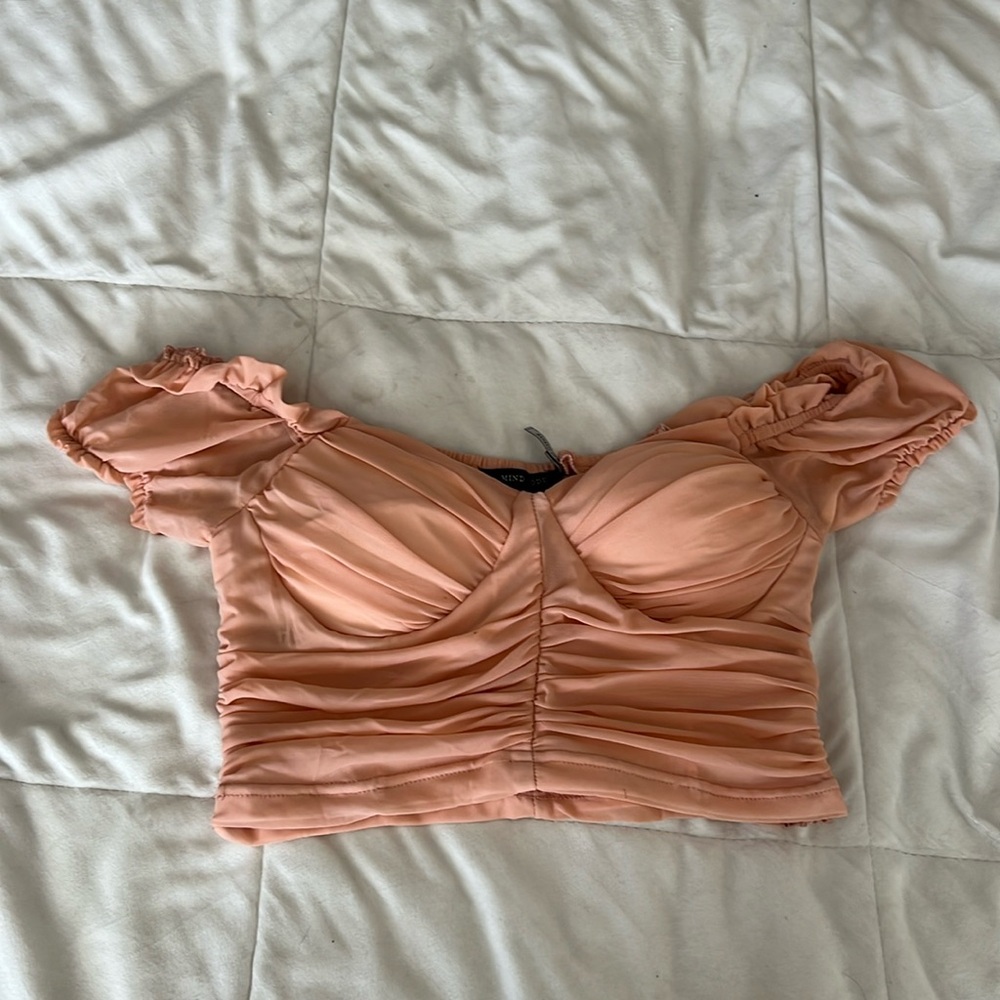 Off the shoulder crop top